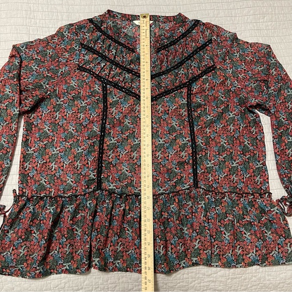 Matilda Jane Women's Floral Carol Peasant Long Sleeve Blouse Size XXL - Picture 6 of 8